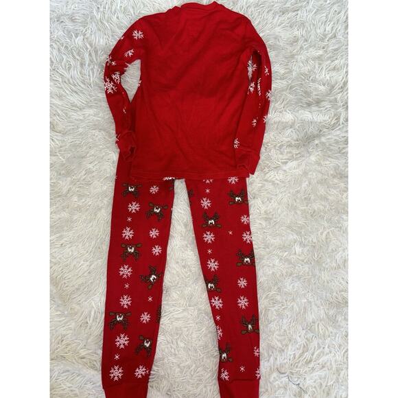 Daughter Queen kids sz. 7 two pc. Holiday reindeer pj set. Cute, grt. shape - Picture 9 of 11
